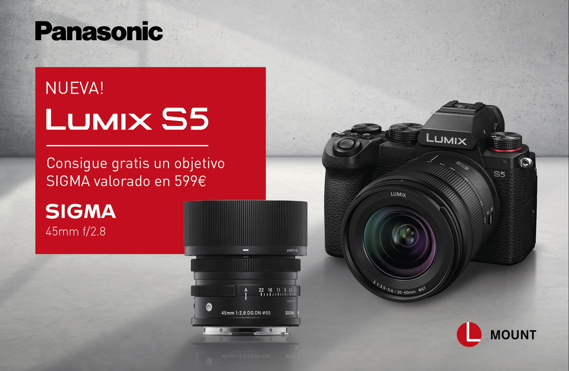 Lumix S5, la nueva cámara híbrida full-frame de Panasonic que